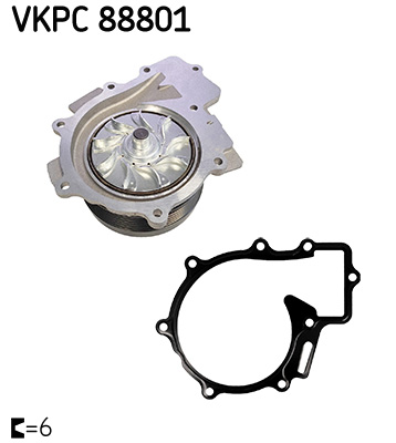 SKF VKPC 88801 Wasserpumpe, Motorkühlung